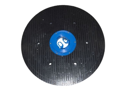 Preview: Treibteller mit DOM für Pads bis 530 mm Vollhaftbelag schwarz mit Moosgummi - C 53