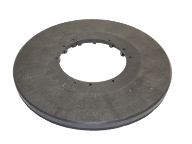 Treibteller für Pads bis 430 mm Streifenhaftbelag schwarz mit Moosgummi - FLP 400