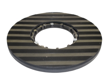 Preview: Treibteller für Pads bis 430 mm Streifenhaftbelag schwarz mit Moosgummi - FLP 400