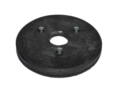 Treibteller für Pads bis 280 mm Vollhaftbelag schwarz mit Moosgummi (2 Stück)