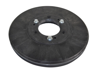 Treibteller für Pads bis 460 mm Vollhaftbelag schwarz mit Moosgummi