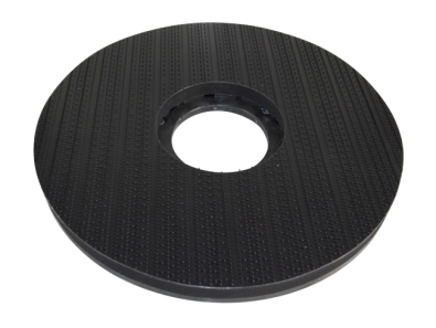 Preview: Treibteller für Pads bis 460 mm Vollhaftbelag schwarz mit Moosgummi