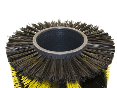 Preview: Kehrwalze Poly 1,0 glatt schwarz/1,6x2,4 gewellt gelb - 191B / 191D / 191LPG