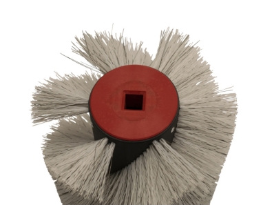 Preview: Kehrwalze Poly 1,0 glatt weiß/Welldraht 0,4 vz - IPC-Gansow 105 M