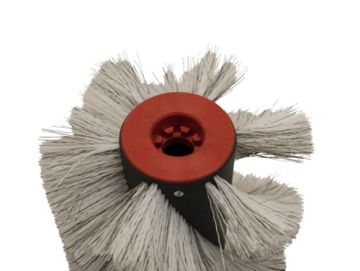 Preview: Kehrwalze Poly 1,0 glatt weiß/Welldraht 0,4 vz