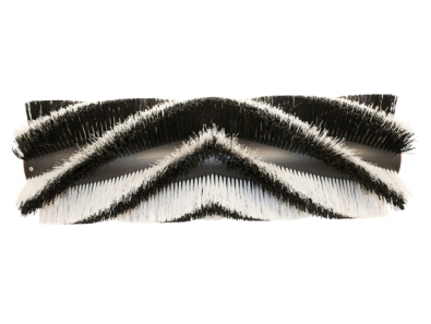 Kehrwalze Poly 1,0 glatt schwarz/1,0 glatt weiß - IPC-Gansow 150