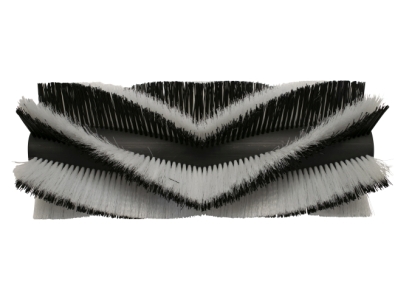 Kehrwalze Poly 1,2 gewellt schwarz/ Poly 0,45 glatt weiß - Genius 1450