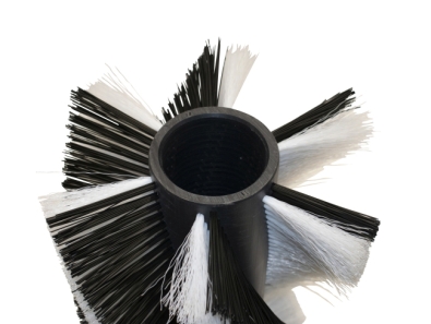 Preview: Kehrwalze Poly 1,2 gewellt schwarz/ Poly 0,45 glatt weiß - Genius 1450