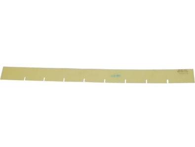 Sauglippe vorne Polyurethan gelb - 40 BF 53 - gerader Saugfuss - roter Fl. (290202)