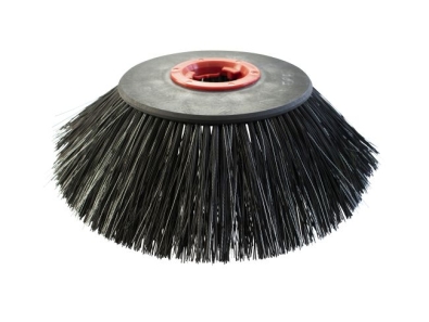 Seitenbesen Poly 1,2 glatt schwarz/Welldraht 0,3 vz