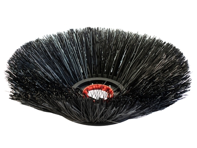 Preview: Seitenbesen Poly 1,2 glatt schwarz/Welldraht 0,3 vz