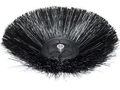 Preview: Seitenbesen Poly 1,2 glatt schwarz/Welldraht 0,5 vz