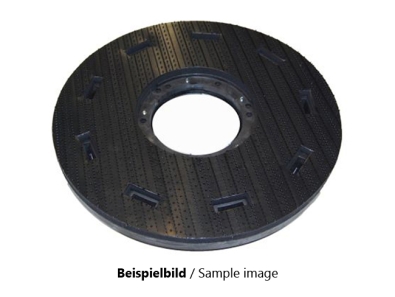 Treibteller für Pads bis 560 mm Vollhaftbelag schwarz mit Moosgummi