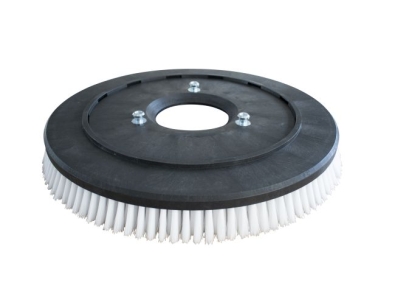 Schrubbbürste - mittel Poly 0,75 glatt weiß/Poly 0,3 glatt weiß