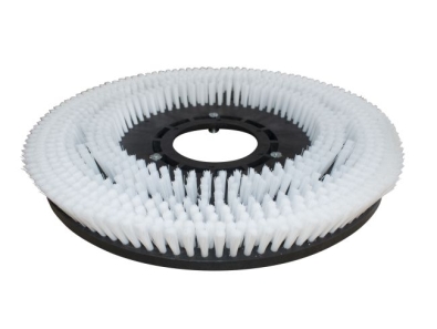 Preview: Schrubbbürste - mittel Poly 0,75 glatt weiß/Poly 0,3 glatt weiß