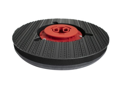 Preview: Treibteller für Pads mit Wasserverteilring Vollhaftbelag schwarz mit Moosgummi