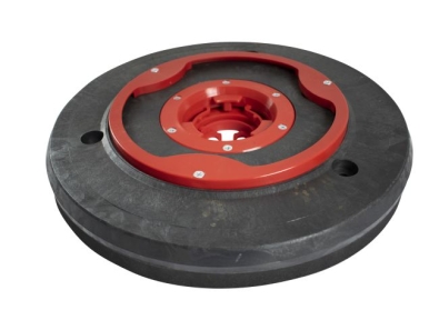 Treibteller für Pads mit Wasserverteilring Vollhaftbelag schwarz mit Moosgummi