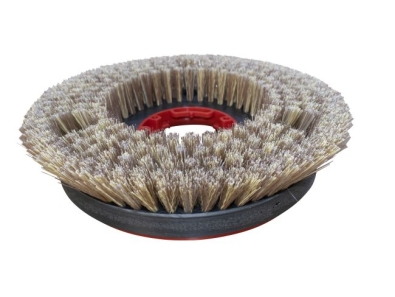 Preview: Polierbürste mit Wasserverteilring 5K-Borste - Titan 182 BF 100 - roter Flansch (290202)