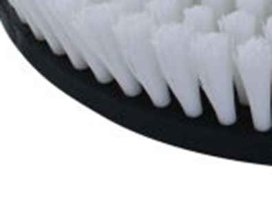 Schrubbbürste - mittel Poly 0,7 glatt weiß/Poly 0,3 glatt weiß