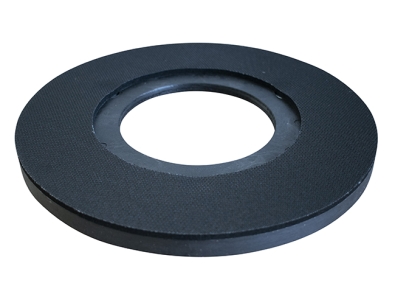 Preview: Treibteller für Pads bis 305 mm Streifenhaftbelag schwarz mit Moosgummi - CT5