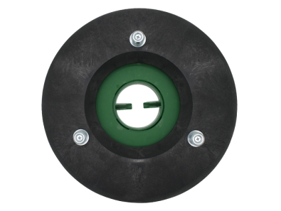 Treibteller für Pads bis 330 mm Vollhaftbelag schwarz mit Moosgummi