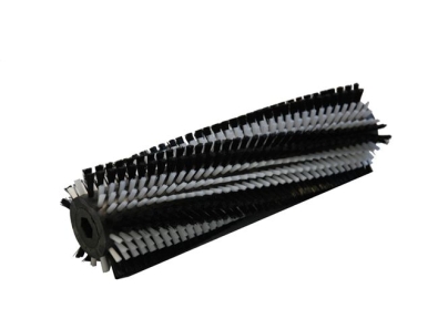 Preview: Walzenbürste Nylon 0,25 glatt weiß/0,35 glatt schwarz - 10 K 40