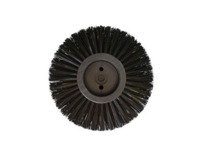 Preview: Kehrwalze Poly 1,0 glatt schwarz / 1,5 x 2,5 mm gelb