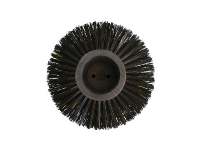 Preview: Kehrwalze Poly 1,0 glatt schwarz / 1,5 x 2,5 mm gelb