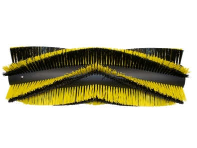 Kehrwalze Poly 0,7 schwarz/ 1,1x1,4 gelb gewellt