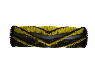 Kehrwalze Poly 1,0 glatt schwarz / 1,5 x 2,5 mm gelb