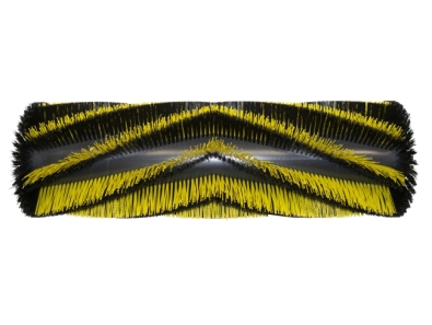 Kehrwalze Poly 1,0 glatt schwarz/1,6x2,4 gewellt gelb