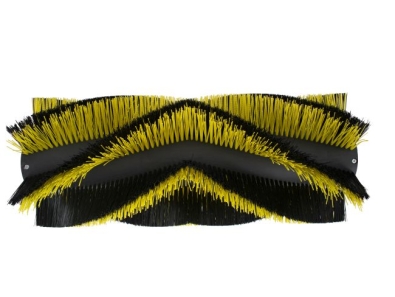 Kehrwalze Poly 0,5 schwarz/ 1,1x1,4 gelb gewellt