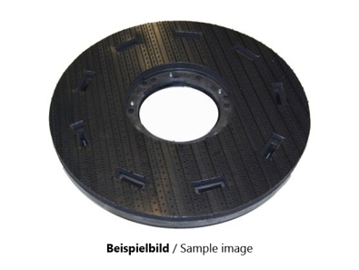 Treibteller für Pads bis 510 mm Vollhaftbelag schwarz mit Moosgummi - MX 05-21