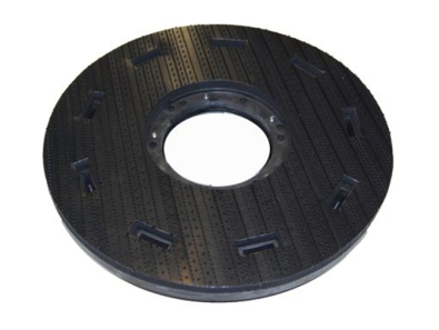 Treibteller für Pads bis 410 mm Vollhaftbelag schwarz mit Moosgummi