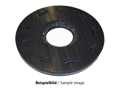 Treibteller für Pads bis 460 mm Vollhaftbelag schwarz mit Moosgummi - 461
