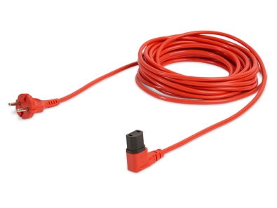 Netzkabel - Schuko Stecker / Kaltgerätestecker Farbe rot - GM 80