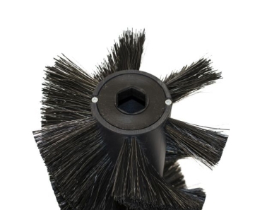Preview: Kehrwalze Poly 1,0 glatt schwarz/Welldraht 0,4 vz