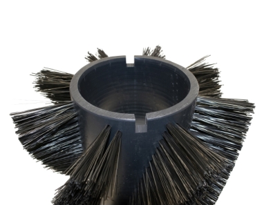 Preview: Kehrwalze Poly 1,0 glatt schwarz/Welldraht 0,4 vz