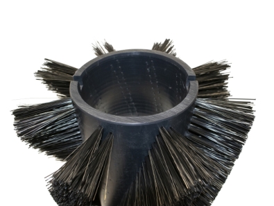 Preview: Kehrwalze Poly 1,0 glatt schwarz/Welldraht 0,4 vz
