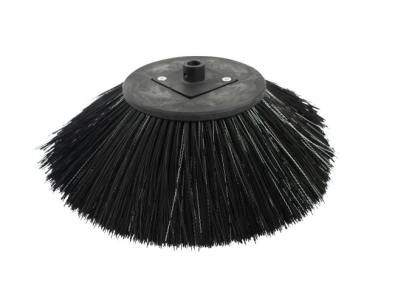 Seitenbesen Poly 0,75 glatt schwarz/Welldraht 0,3 vz