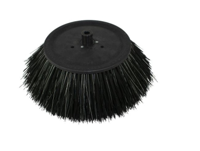 Seitenbesen Poly 1,0 glatt schwarz/Welldraht 0,5 vz - SW4000