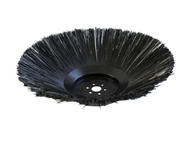 Preview: Seitenbesen Poly 1,0 glatt schwarz/Welldraht 0,3 vz - SW5080