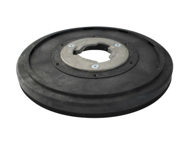 Treibteller für Pads bis 380 mm Vollhaftbelag schwarz mit Moosgummi