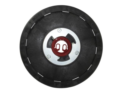 Treibteller für Pads bis 460 mm Vollhaftbelag schwarz mit Moosgummi