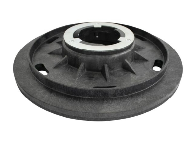 Treibteller mit DOM für Pads bis 430 mm Vollhaftbelag schwarz mit Moosgummi