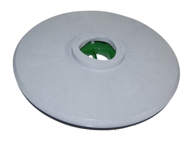Treibteller für Pads bis 530 mm Vollhaftbelag schwarz mit Moosgummi