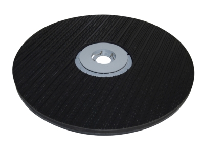 Preview: Treibteller für Pads bis 510 mm Vollhaftbelag schwarz mit Moosgummi