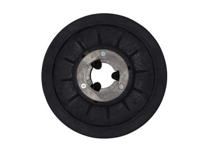 Treibteller mit DOM für Pads bis 430 mm Vollhaftbelag schwarz ohne Moosgummi