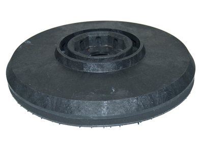 Treibteller für Pads bis 325 mm Vollhaftbelag schwarz mit Moosgummi