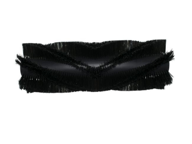 Kehrwalze Poly 1,0 glatt schwarz/Welldraht 0,4 vz